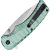 Mtech MTA2030 Linerlock Drop Point Green Aluminum