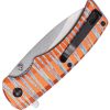 Mtech MTA2030 Linerlock Drop Point Orange Aluminum