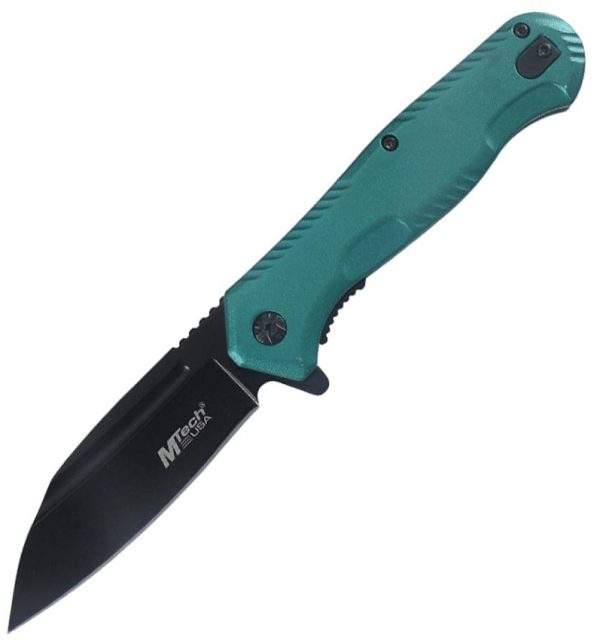 Mtech Linerlock A/O Green Anodized EDC Knife