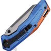 Mtech Linerlock A/O Blue Dual-Tone Folding Knife
