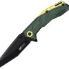 Mtech MTA2034OD Linerlock Assisted Opening Knife - OD Green