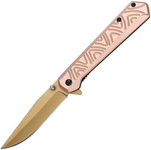 Mtech MTA2036BN Linerlock Assisted Knife - Clip Point Bronze