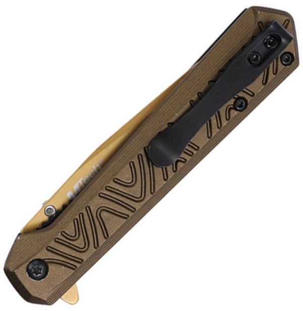Mtech MTA2036GN Linerlock Assisted Knife - Clip Point Green