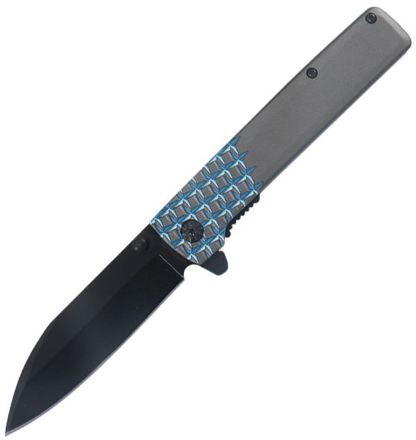 Mtech MTA2037BL Assisted Opening Knife - Blue Gray Handle