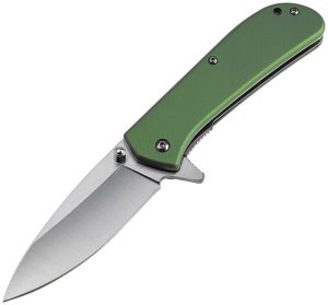 Mtech MTA2037GN Assisted Opening Knife - Green Handle Drop Point