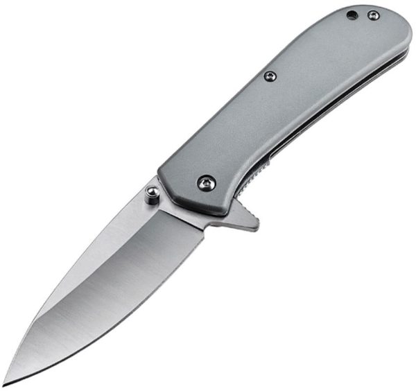 Mtech MTA2037GY Assisted Opening Knife - Gray Handle Drop Point