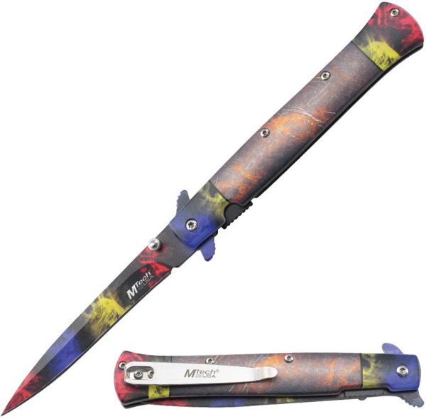 Mtech MTA2041 Linerlock Assisted Opening - Multi-Color