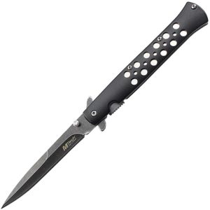 Mtech Linerlock A/O Black Stonewash Stainless