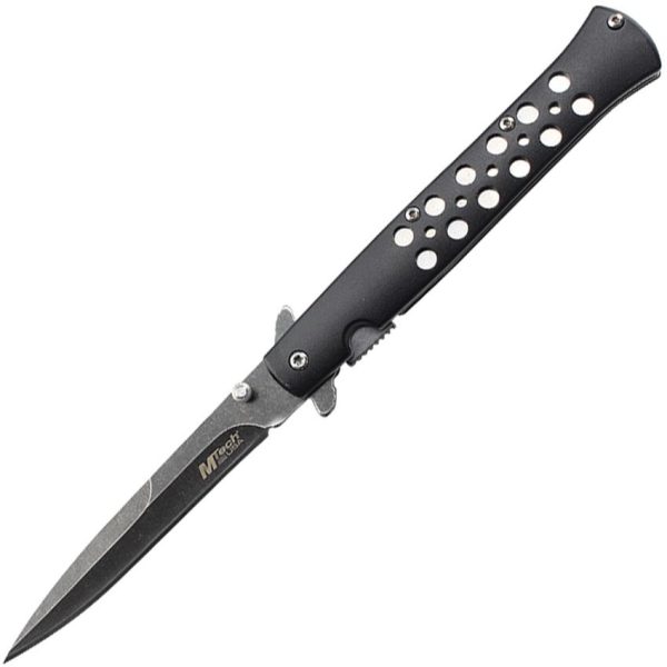 Mtech Linerlock A/O Black Stonewash Stainless