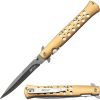 Mtech Linerlock A/O Gold Anodized Handle