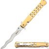 Mtech Linerlock A/O Gold Wavy Blade