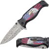 Mtech MTA2045 Eagle Damascus Linerlock