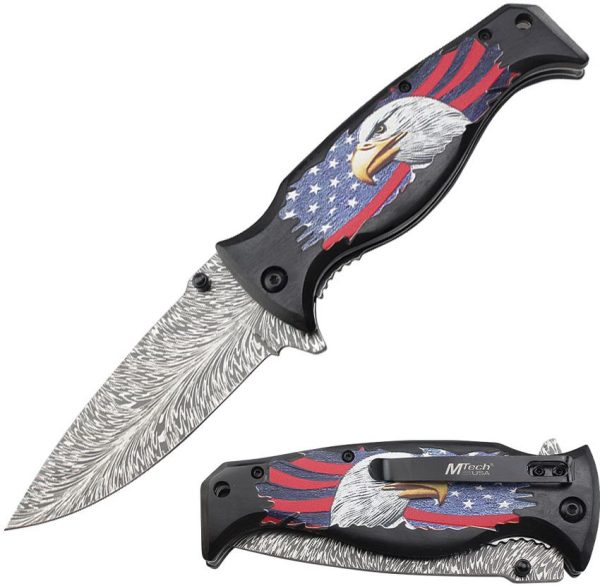 Mtech MTA2045 Eagle Damascus Linerlock
