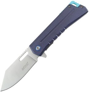 Mtech Linerlock A/O Clip Point Blue Aluminum