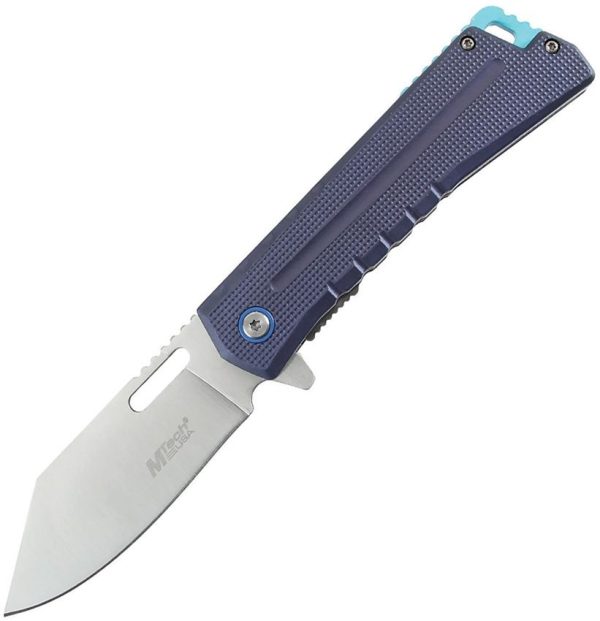 Mtech Linerlock A/O Clip Point Blue Aluminum