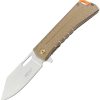 Mtech Linerlock A/O Clip Point Tan Aluminum