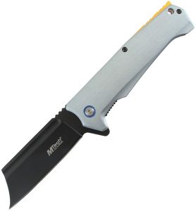 Mtech Linerlock A/O Cleaver Slate Blue Aluminum