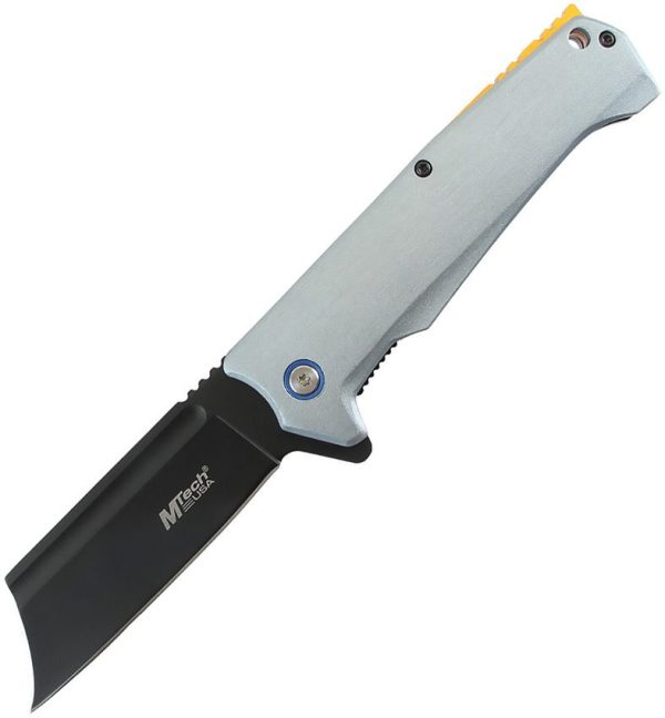 Mtech Linerlock A/O Cleaver Slate Blue Aluminum