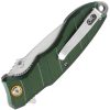 Mtech Linerlock A/O Green Serrated Satin Blade