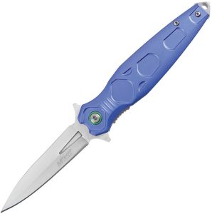 Mtech MTA2049 Linerlock A/O Blue Anodized Aluminum
