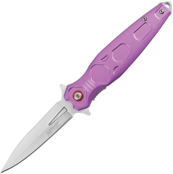 Mtech MTA2049 Linerlock A/O Purple Anodized Aluminum