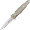 Mtech MTA2049 Linerlock A/O Silver Anodized Aluminum