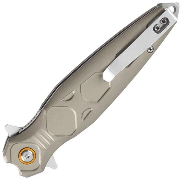 Mtech MTA2049 Linerlock A/O Silver Anodized Aluminum