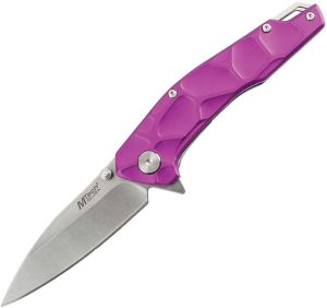 Mtech MTA2050 Linerlock A/O Purple Thumb Stud
