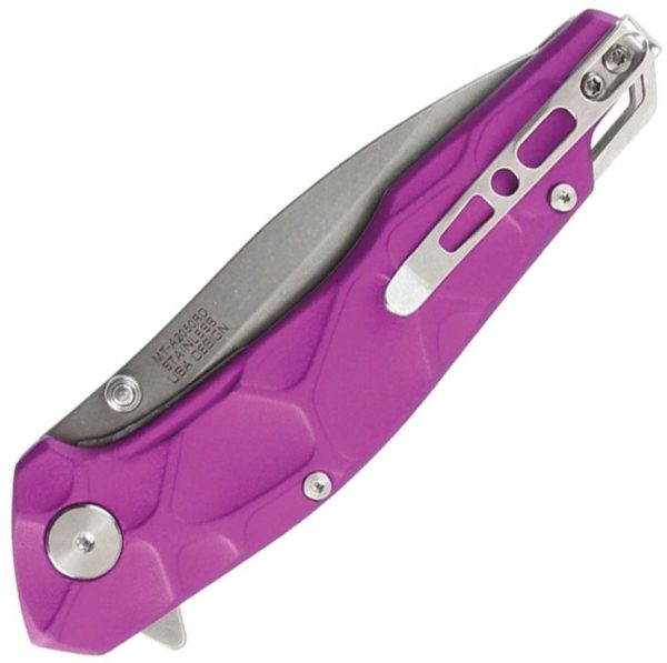 Mtech MTA2050 Linerlock A/O Purple Thumb Stud