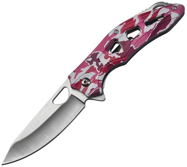 Mtech Linerlock A/O Pink Camo Assisted Knife