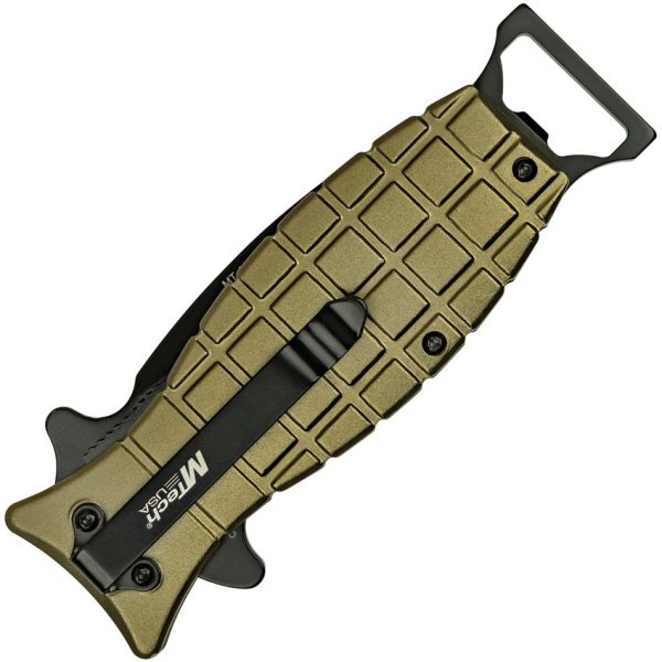 MTech Grenade Linerlock Green Assisted Opening