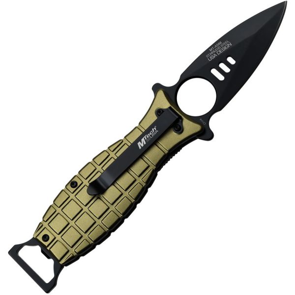MTech Grenade Linerlock Green Assisted Opening