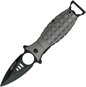 MTech Grenade Linerlock Assisted Opening Gray Aluminum