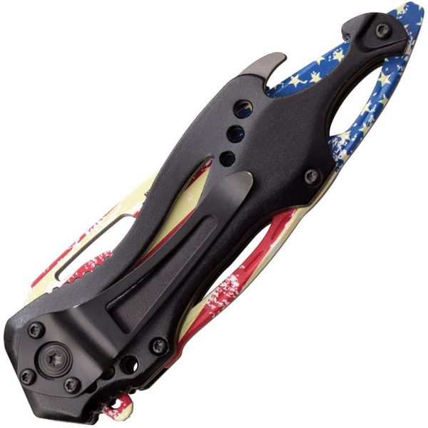Mtech Linerlock A/O American Flag Assisted Knife