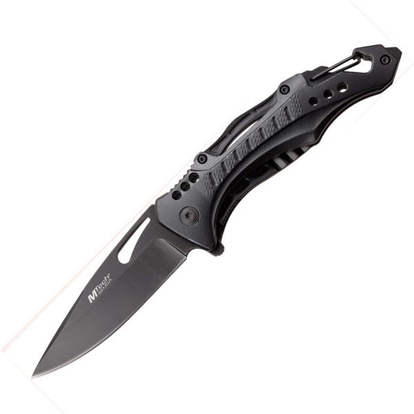 MTech G2 Linerlock Assisted Black Aluminum Handle
