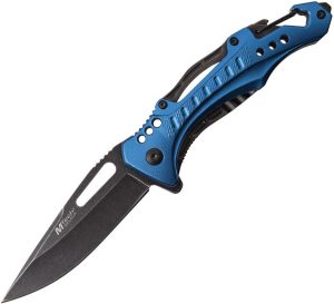 MTech G2 Linerlock Assisted Blue Aluminum Handle