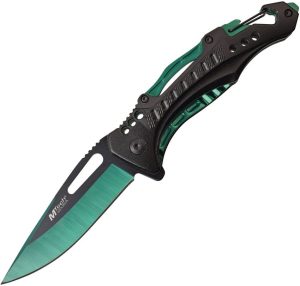 MTech G2 Linerlock Assisted Green Two-Tone Handle