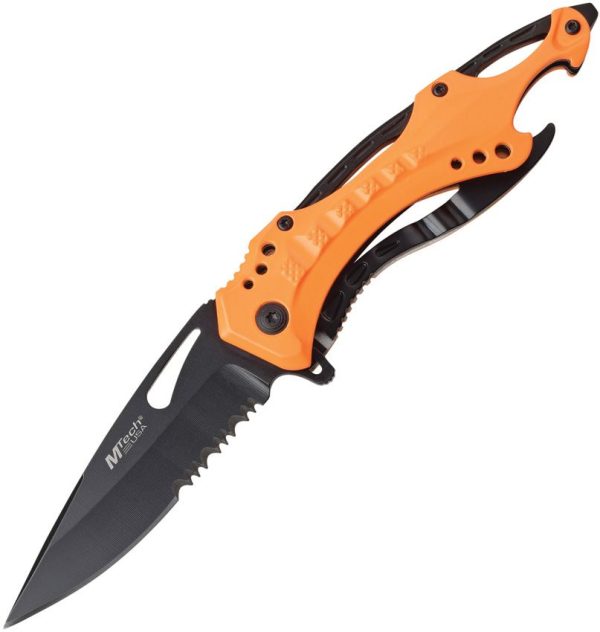 MTech Linerlock A/O Neon Orange - Assisted Opening