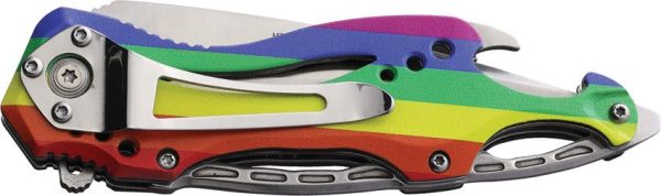 MTech Linerlock A/O Rainbow - Assisted Opening