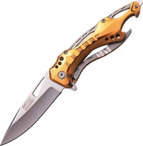 MTech Linerlock Gold A/O - Assisted Opening