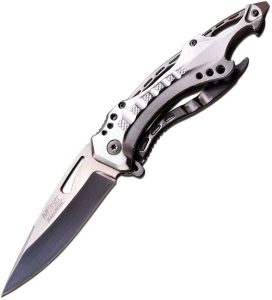 MTech Linerlock A/O Silver - Assisted Opening