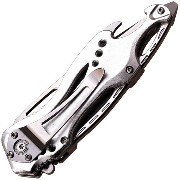 MTech Linerlock A/O Silver - Assisted Opening