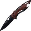 Mtech Linerlock A/O Brown Assisted Knife