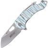 Mtech Flame Linerlock A/O Rainbow Aluminum