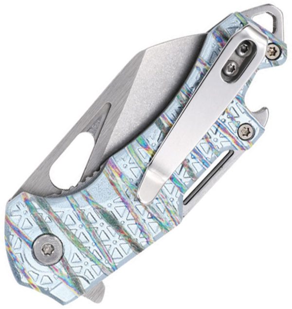 Mtech Flame Linerlock A/O Rainbow Aluminum
