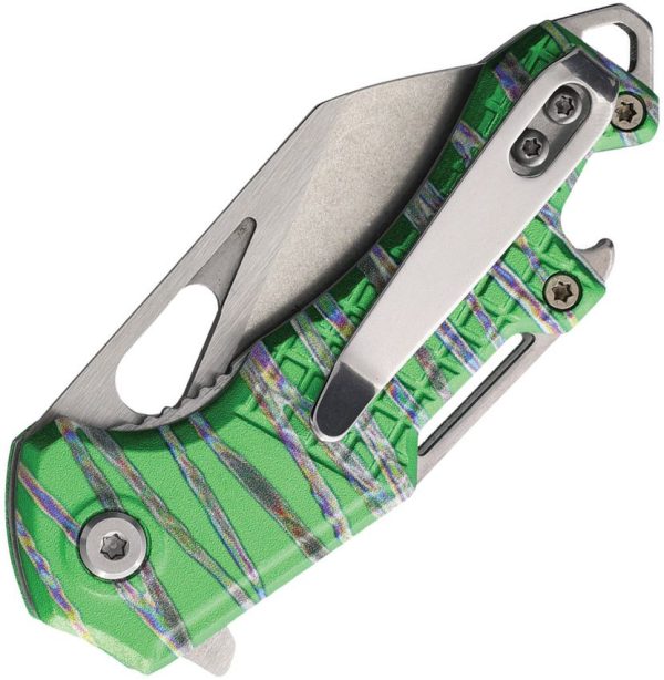 Mtech Linerlock A/O Green Reverse Tanto