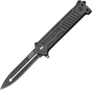 MTech Linerlock A/O Assisted Folding Knife - Stonewash