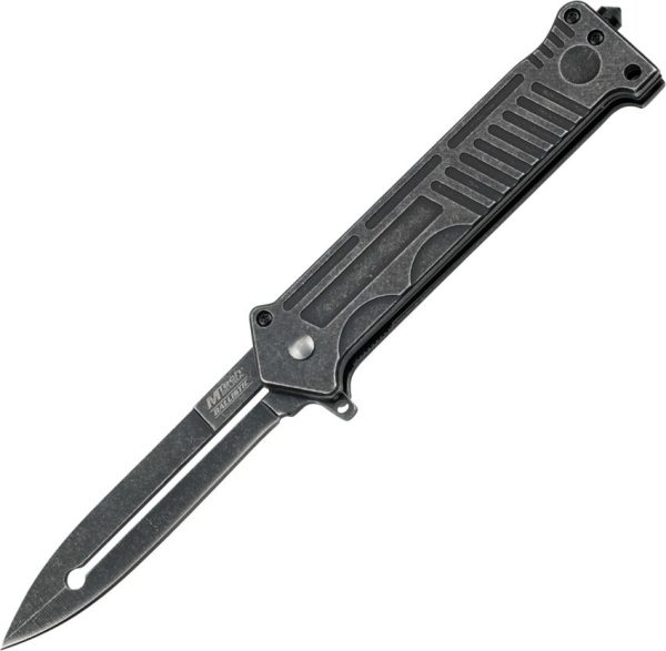 MTech Linerlock A/O Assisted Folding Knife - Stonewash