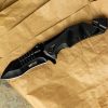 MTech Rescue Linerlock A/O Black - Assisted Folding Knife