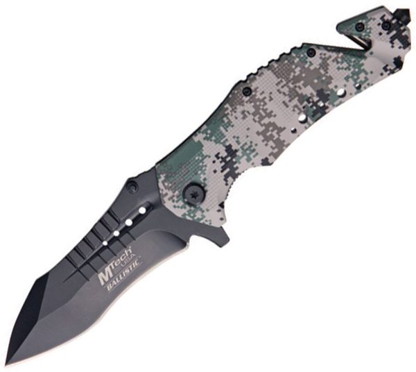 MTech Rescue Linerlock A/O Digital Camo - Assisted Folding